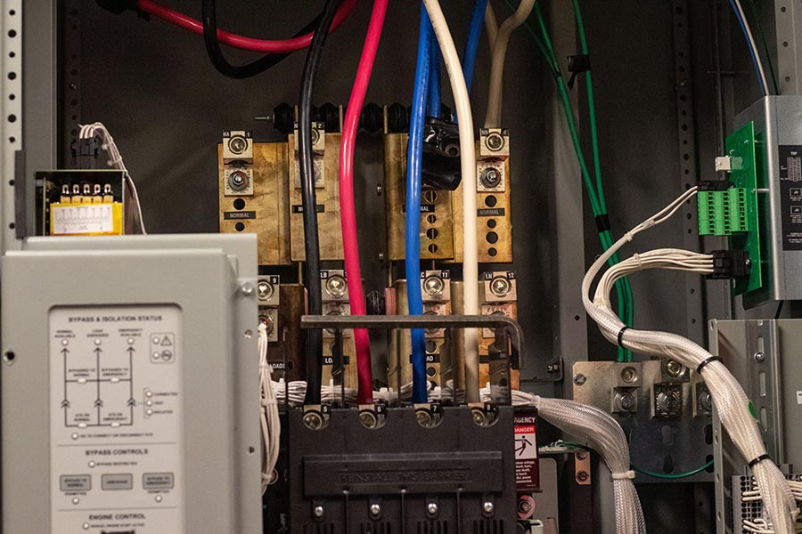 inside of electrical panel